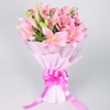 Buy Beautiful Pink Lilies Bunch