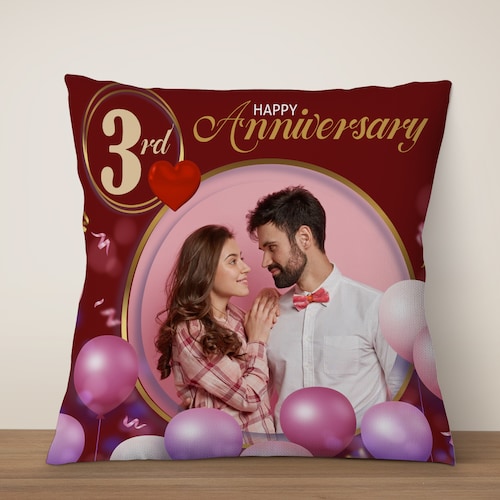 Buy 3rd Anniversary Wishes Cushion