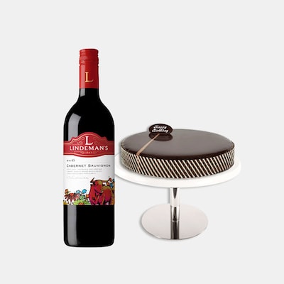 Choco Mud Cake With Red Wine