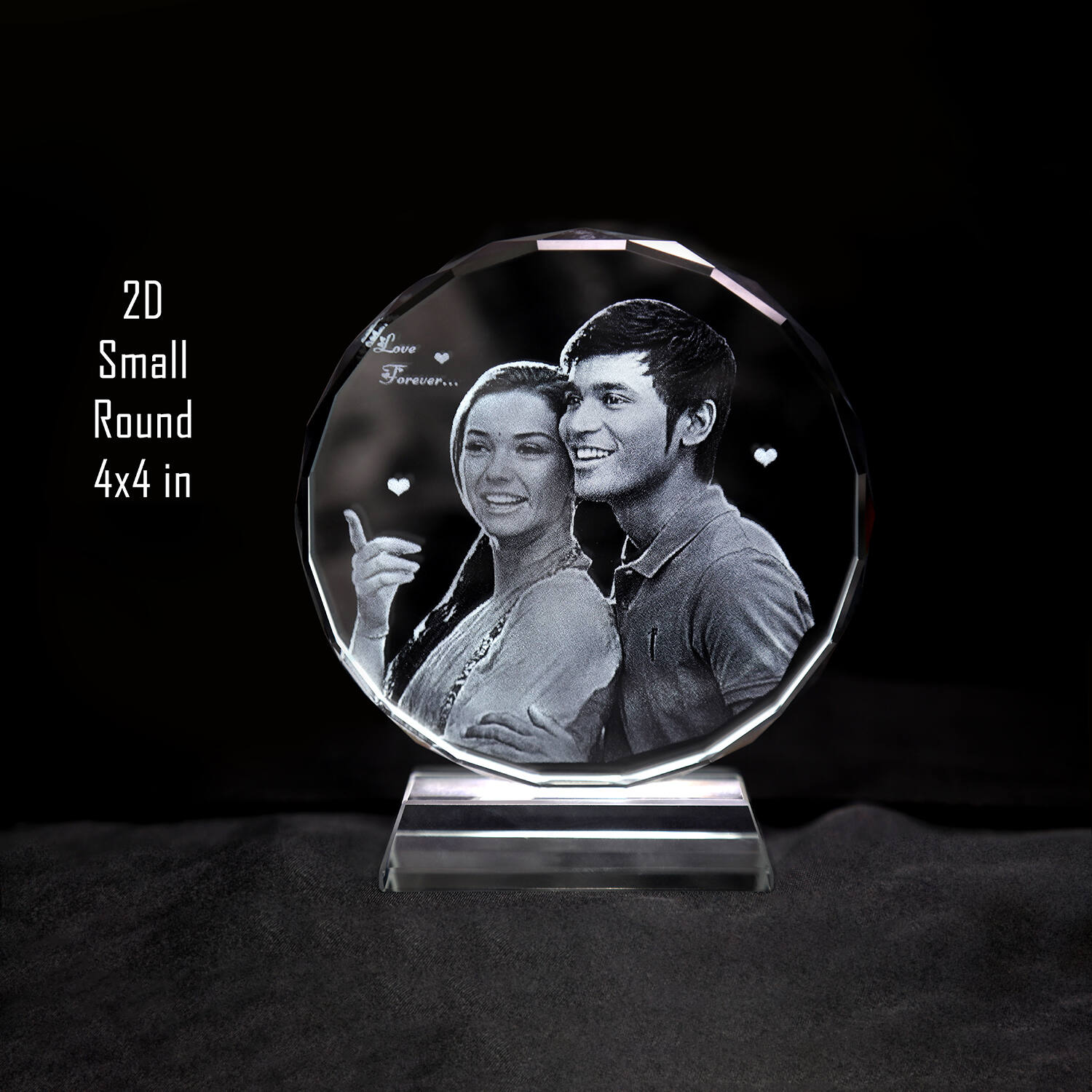 Buy Wedding Anniversary Crystal Gifts for Wife, Custom Heart-shaped Crystal  Couples Romantic Gifts for Her Women Online in India - Etsy
