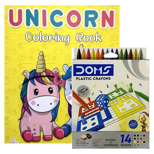 Buy Kids Coloring Book With Crayons