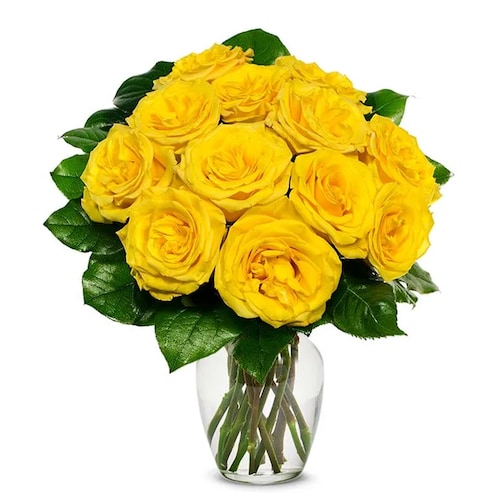 Buy Delightful Yellow Rose Bouquet