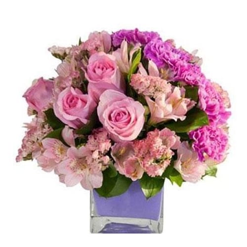 Buy Glass Vase Floral Arrangement