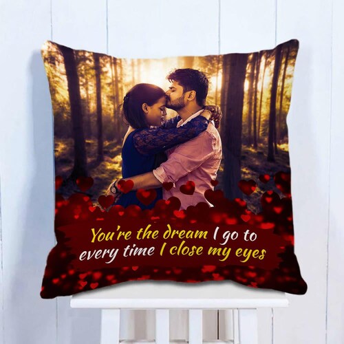 Buy Personalised Romantic Cushion