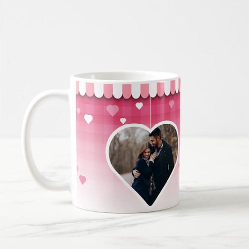 Buy Personalised White Mug For Couples