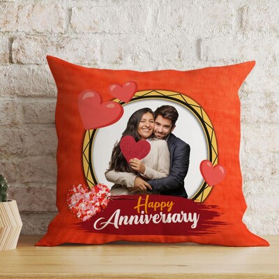 Personalized Anniversary Cushion