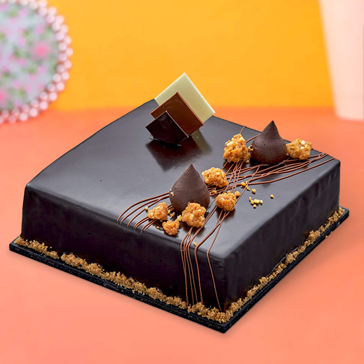 Sugarfree Belgium Chocolate Cake- MyFlowerTree