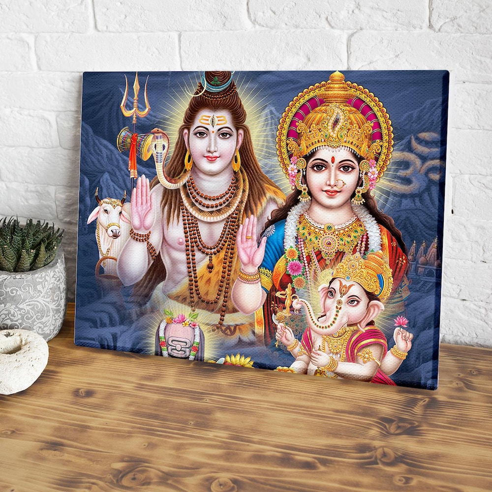 Shiv Parivar Canvas painting | Winni.in