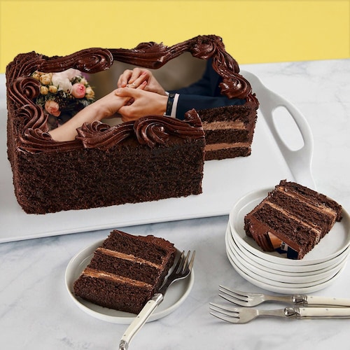 Buy Sweeter And Lovable Chocolate Photo Cake