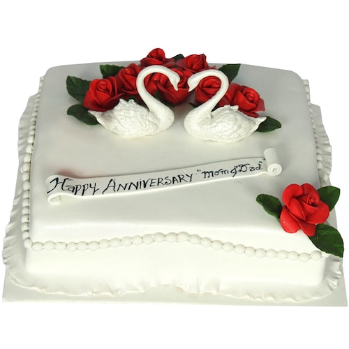 Buy White Swan Pair Cake