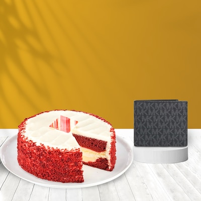 Red Velvet Cake And Mens Wallet