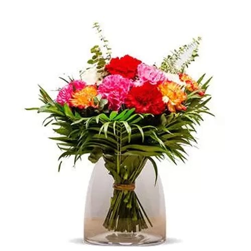 Buy Vibrant Carnations Bouquet