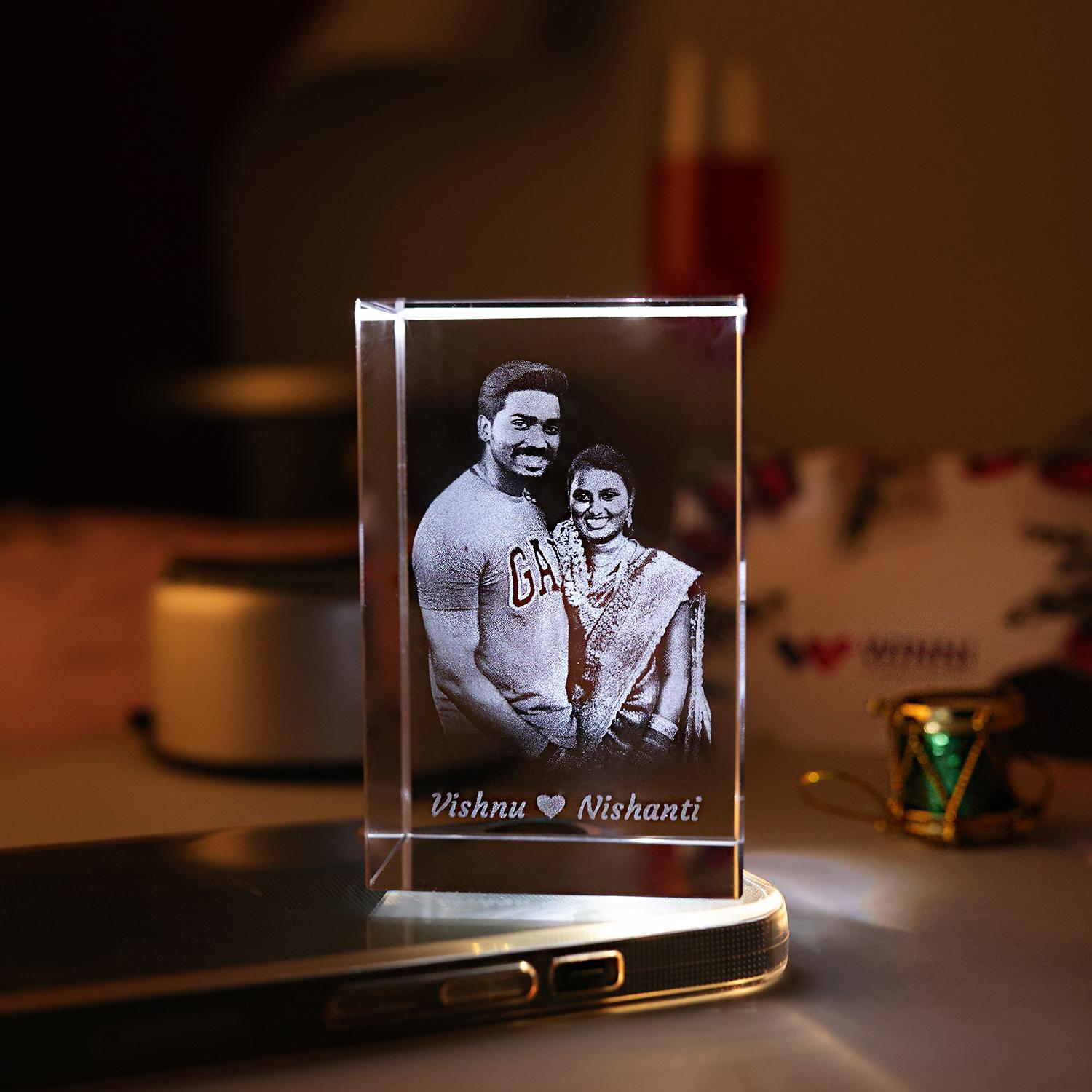 3D Crystal Photo, Custom Birthday Gift for Her Birthday 3D Photo Gift,  Couples Gift for Her, Customized Gifts for Her, 3D Laser Gifts - Etsy
