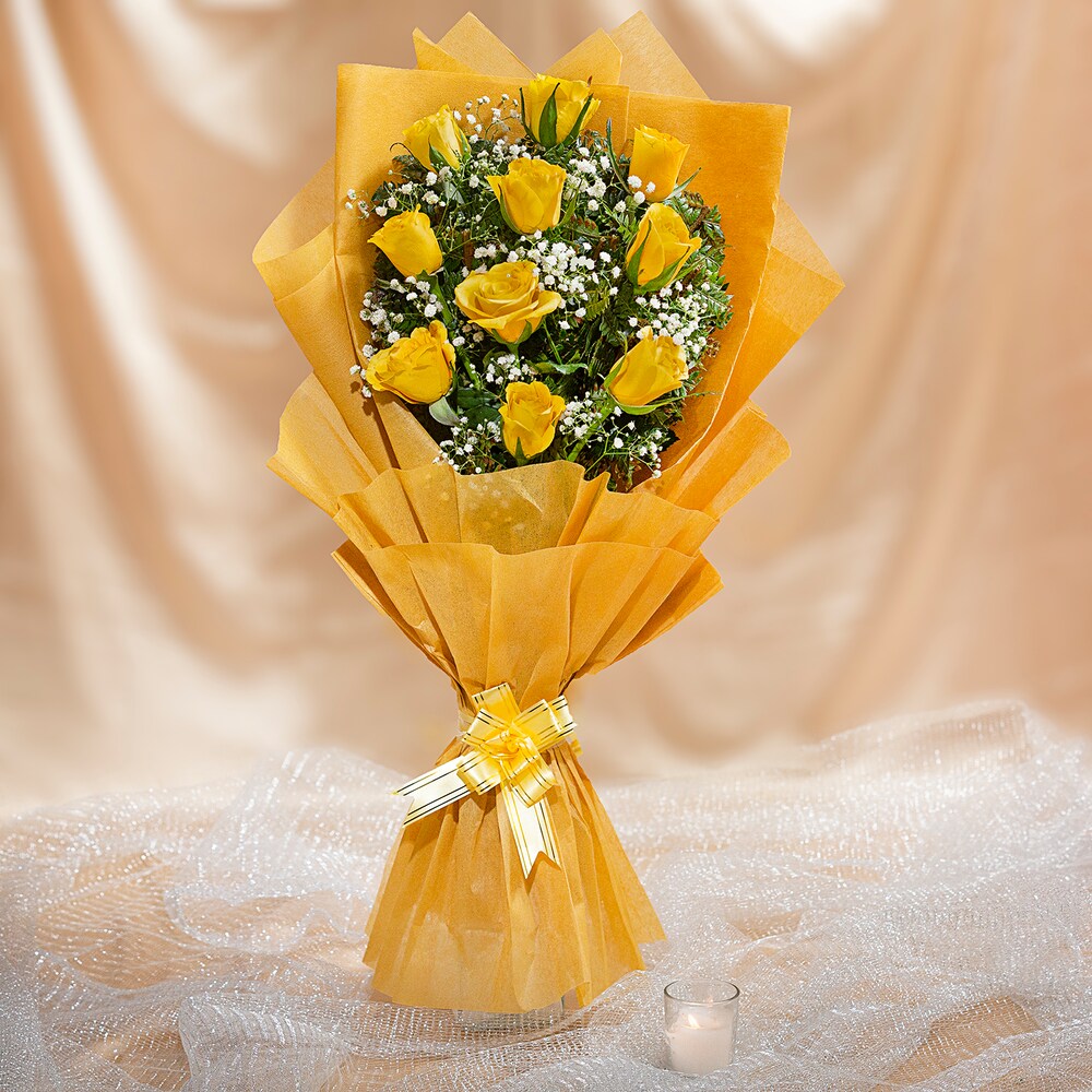 10 Yellow Roses Winni