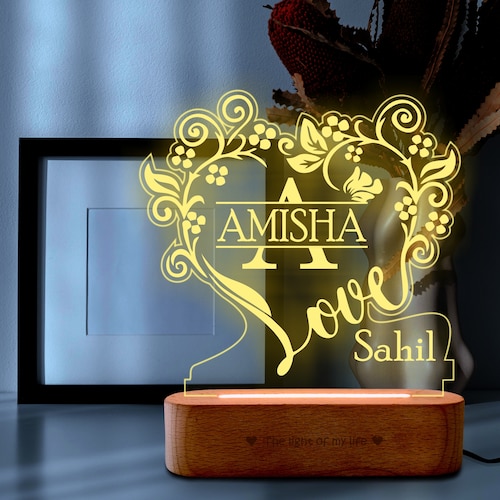 Buy Couple Gift Lamp With Name