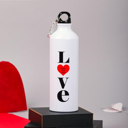 Buy Love Heart Personalised Sipper Bottle