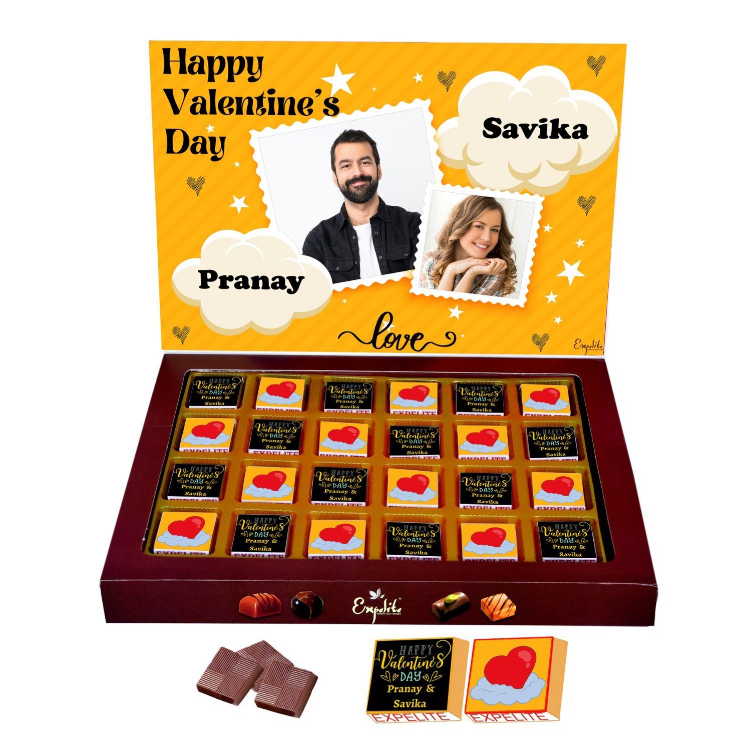 Customised Cute Chocolate For Couple - Prestogifts.com