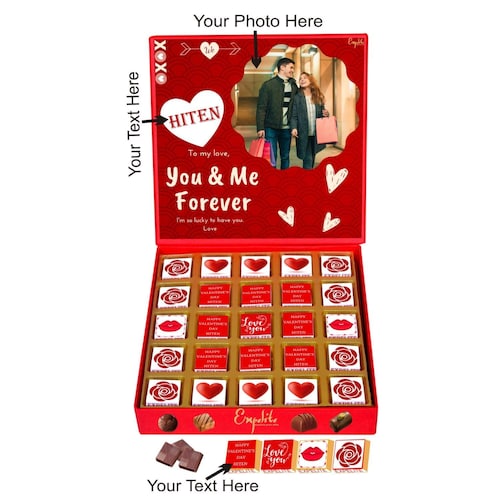 Buy You And  Me Forever Personalized Chocolate Gift