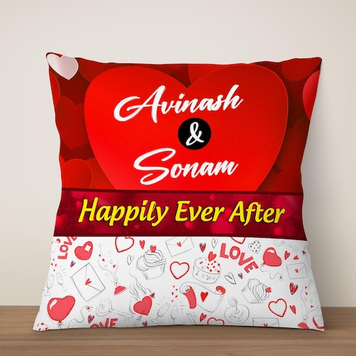 Buy Happily Ever After Personalized Cushion