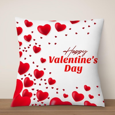 Flying Hearts Valentine Day Cushion