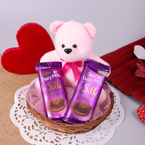 Buy Two Dairy Milk Chocolate With Soft Toy