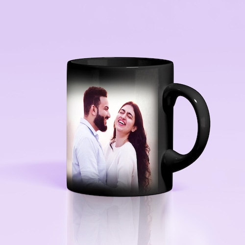 Buy Relishing Couple Personalized Magic Mug