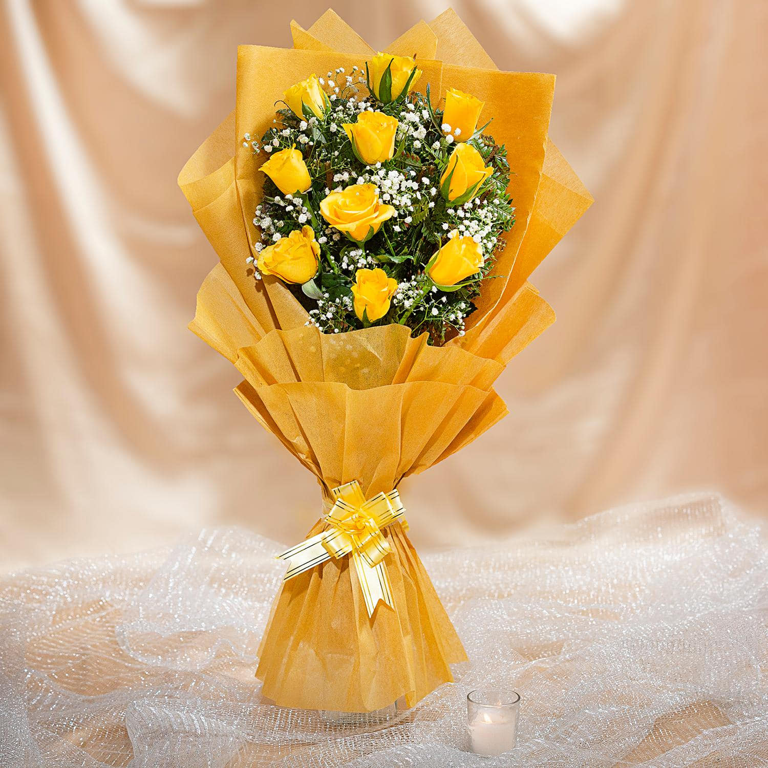 Gold Plated Foil Galaxy Artificial Rose Flower Bouquet Gift – Amazingforless