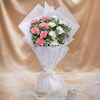 Buy Pretty Pink And White Carnations