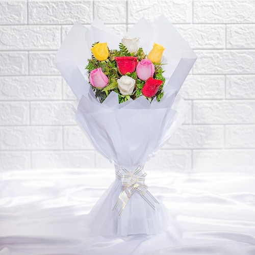 Buy Elegant Mix Roses Bouquet