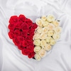 Buy Scintillating Mix Roses Heart Arrangement