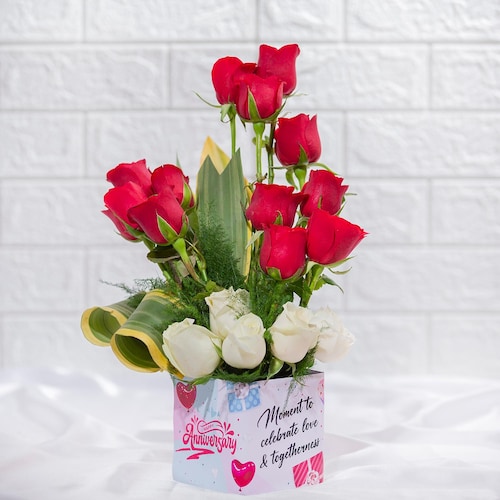 Buy Heartfelt Roses Wishes Floral Arrangement