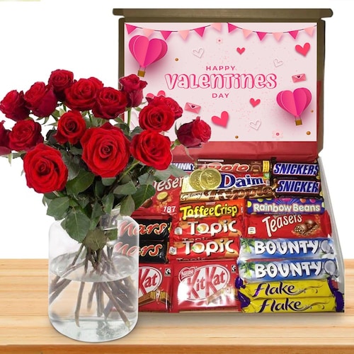 Buy Valentines Blooms And Chocolates