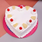 Delicious Pineapple Heart Shaped Cake