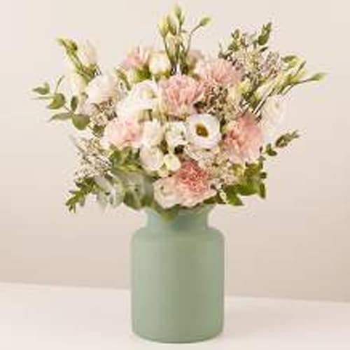 Buy Blooming Lisianthus And Pink Carnations