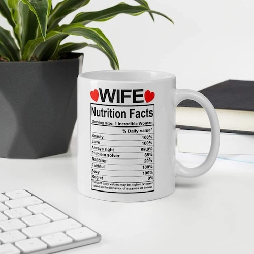 Buy Wife Nutrition Facts Coffee Mug