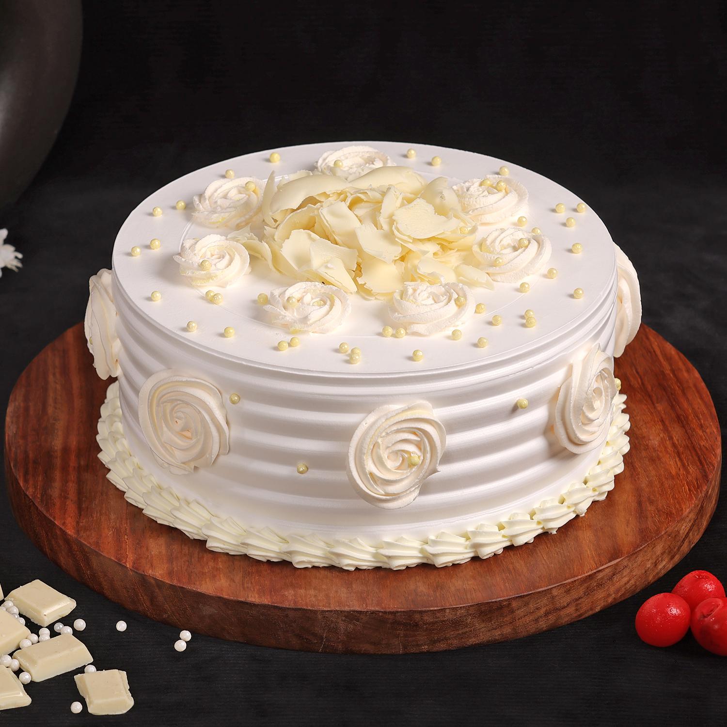 Send Online birthday eggless butter stoch cake 500gms Order Delivery |  flowercakengifts