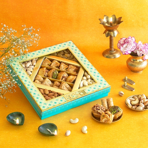 Buy Nuts and Sweets Diwali Extravaganza Hamper