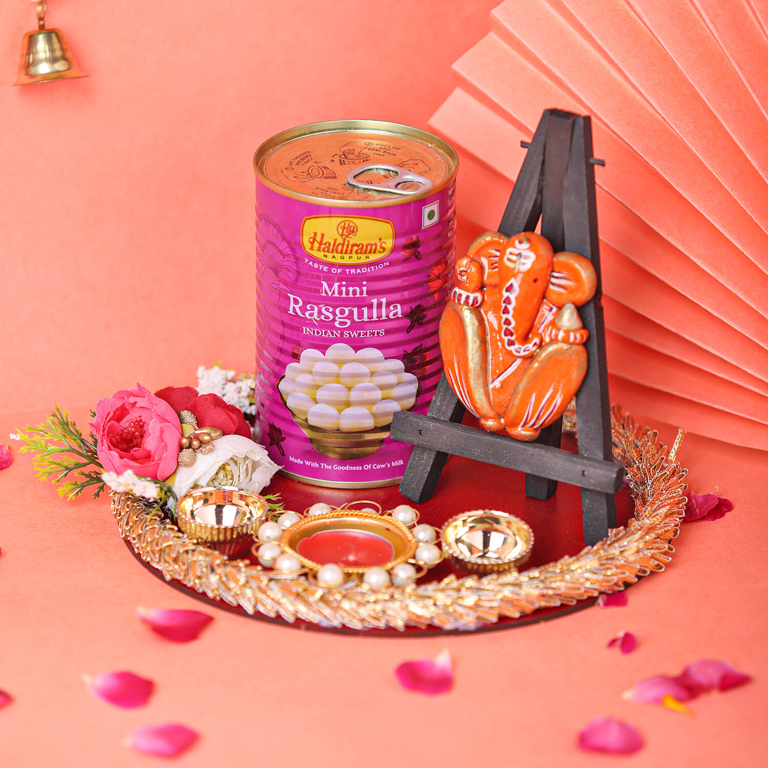 Diwali / Bhaidooj Gift Hamper - Haldiram Soan Papdi, Ferrero Rocher and  Almonds