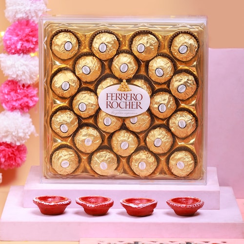 Buy Luxury Chocolates with Diwali Diyas Gift Set