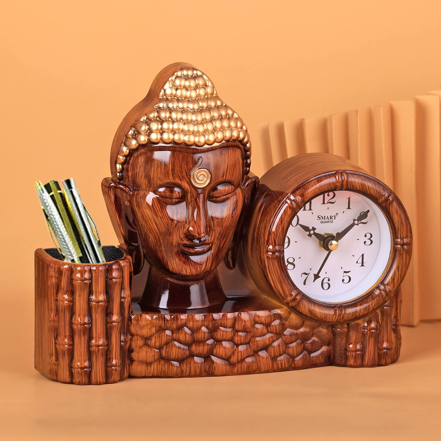Buy online Huppme Buddha Watch Round Wall Clock Fully Covered With Glossy  Plastic And Glass In Front from Clocks for Unisex by Huppme for ₹995 at 0%  off | 2024 Limeroad.com