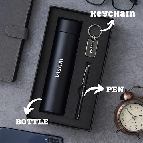 Buy Premium Personalized Pen Keychain and Temperature Bottle