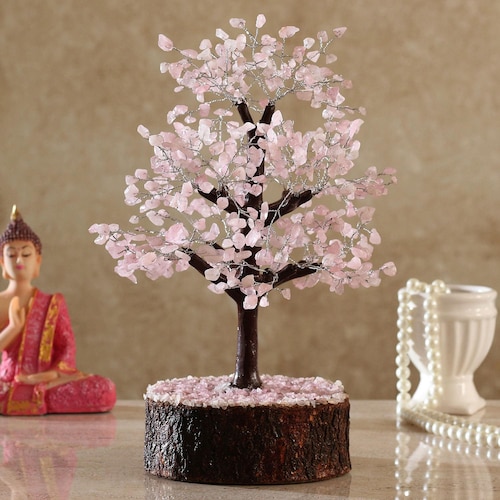 Buy Majestic Rose Quartz Wish Tree