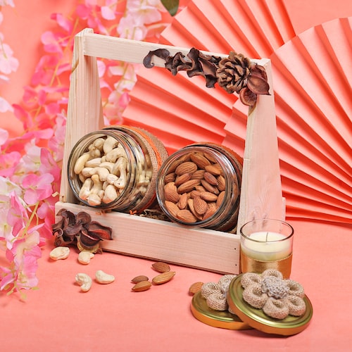 Buy Dryfruits with Candle Hamper