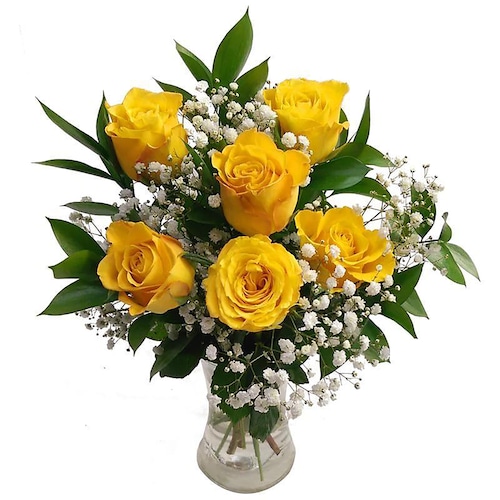 Buy Heartwarming Yellow Roses