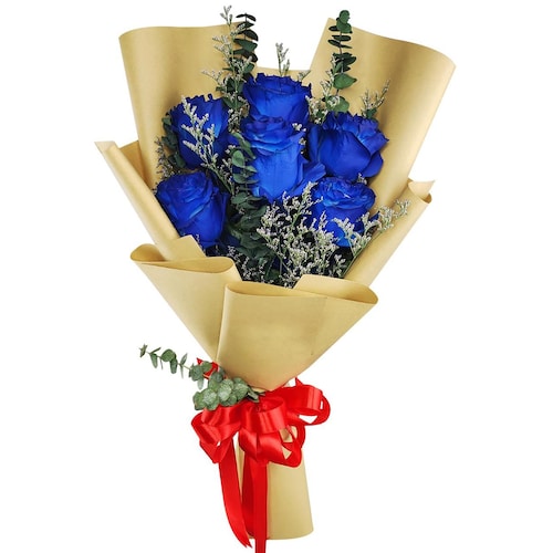 Buy Mystic Blue Roses Bouquet