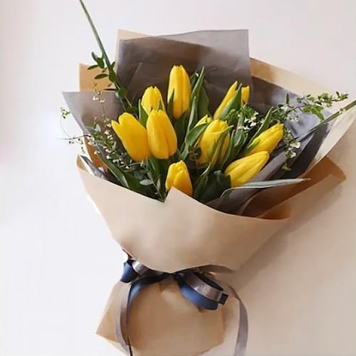 Buy Sunshine Delight Tulip Bouquet