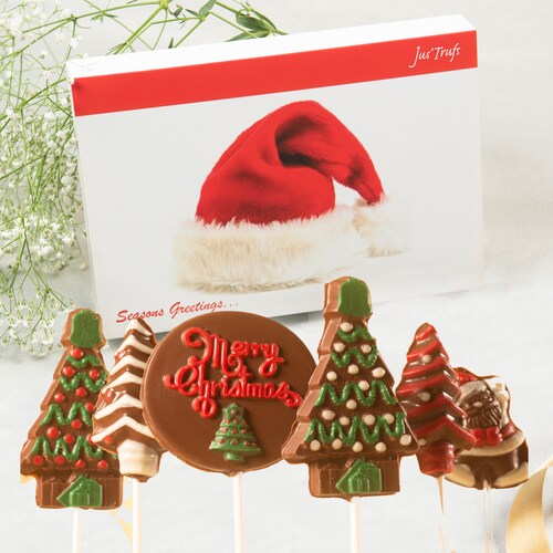 Buy Assortment of Christmas Chocolate Lollipops