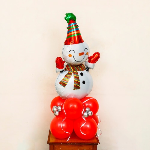 Buy Snowman Santa Balloon Arrangement