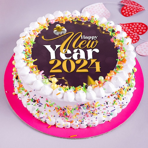 Buy New Year Celebration Vanilla Cake