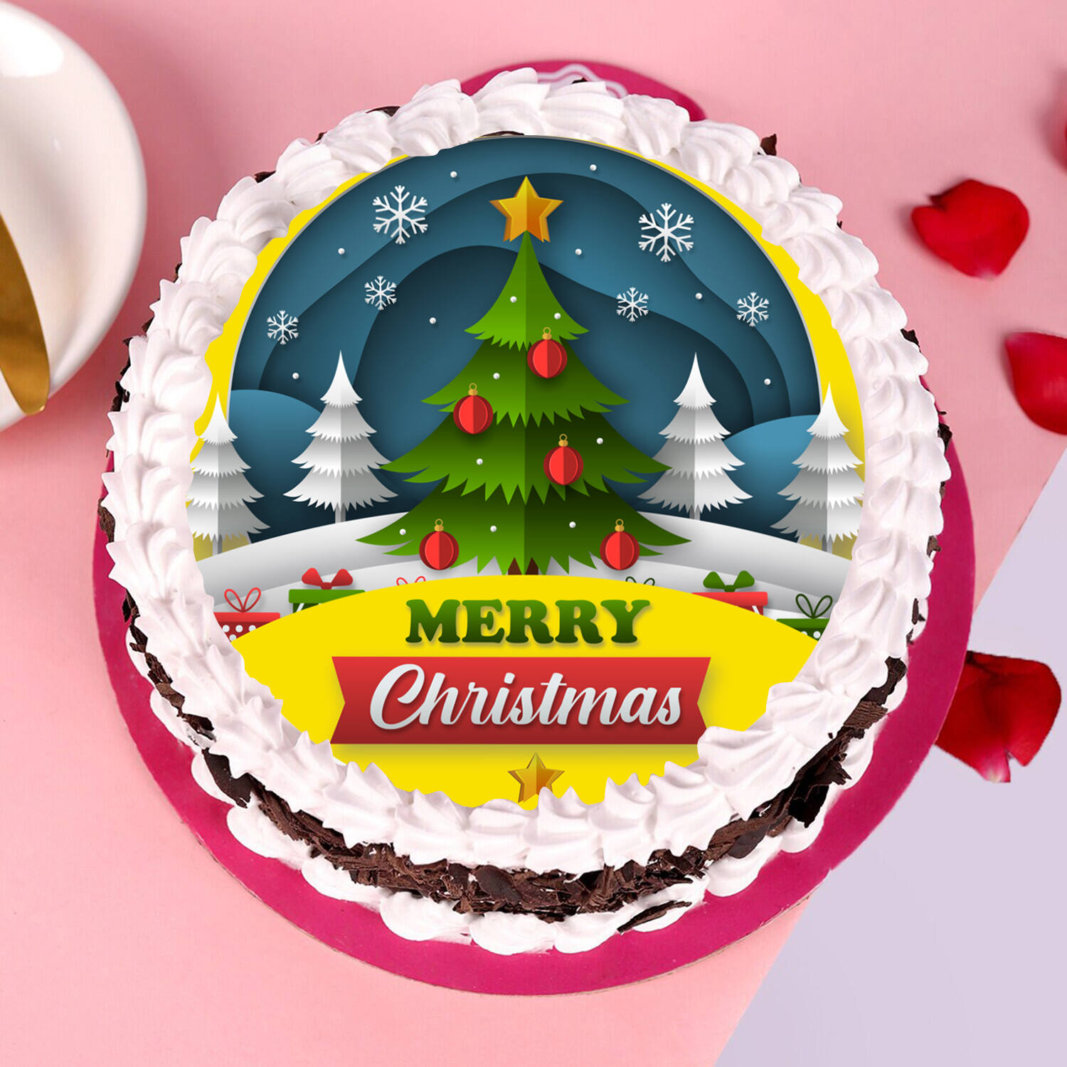 Vintage Christmas Cake Sublimation Graphic by Milano Creative · Creative  Fabrica